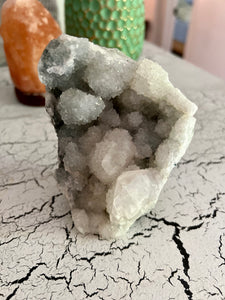 Apophyllite Crystal Standing Cluster - Manifesting + Light