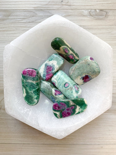 Ruby Fuchsite Tumbled Stone