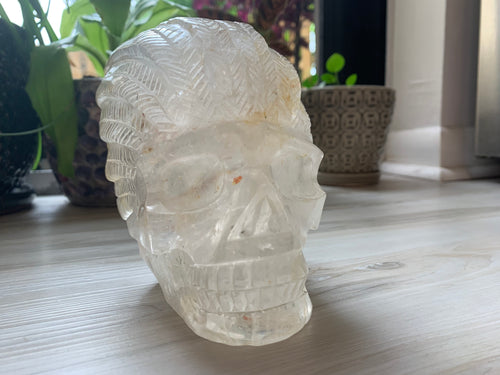 Native American Clear Quartz Skull - Master Healer