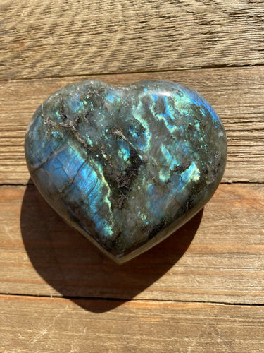 Labradorite Heart - Protection + Intuition
