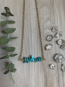 Turquoise Horizon Necklace - Harmony + Communication