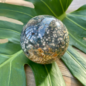Ocean Jasper Sphere - Peace + Tranquility
