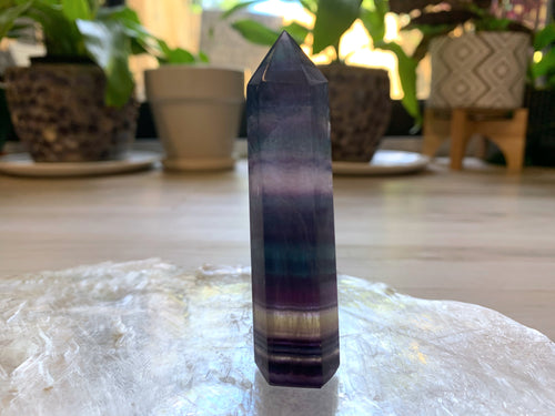 Rainbow Fluorite Tower 3 - Creativity + Focus