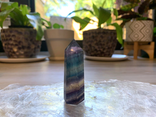 Rainbow Fluorite Tower 13 - Creativity + Focus