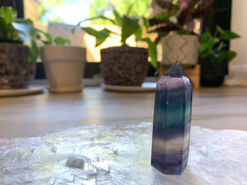 Rainbow Fluorite Tower 9 - Creativity + Focus