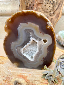 Natural Agate Geode - Inner Strength + Healing