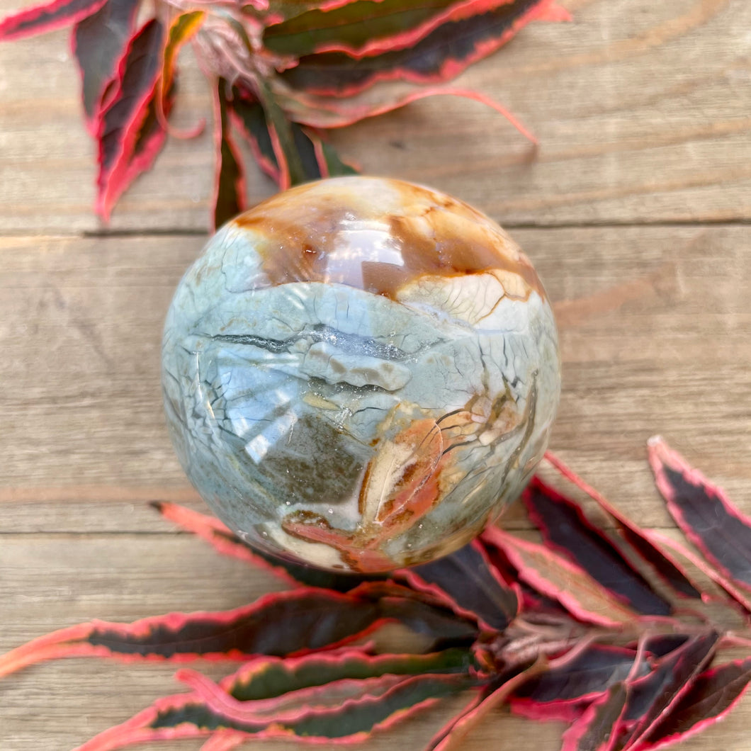 Polychrome Jasper Sphere - Passion + Exuberance
