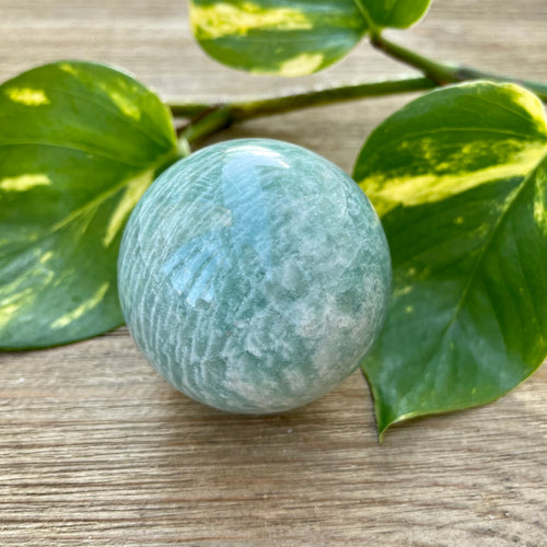 Amazonite Sphere - Integrity + Courage