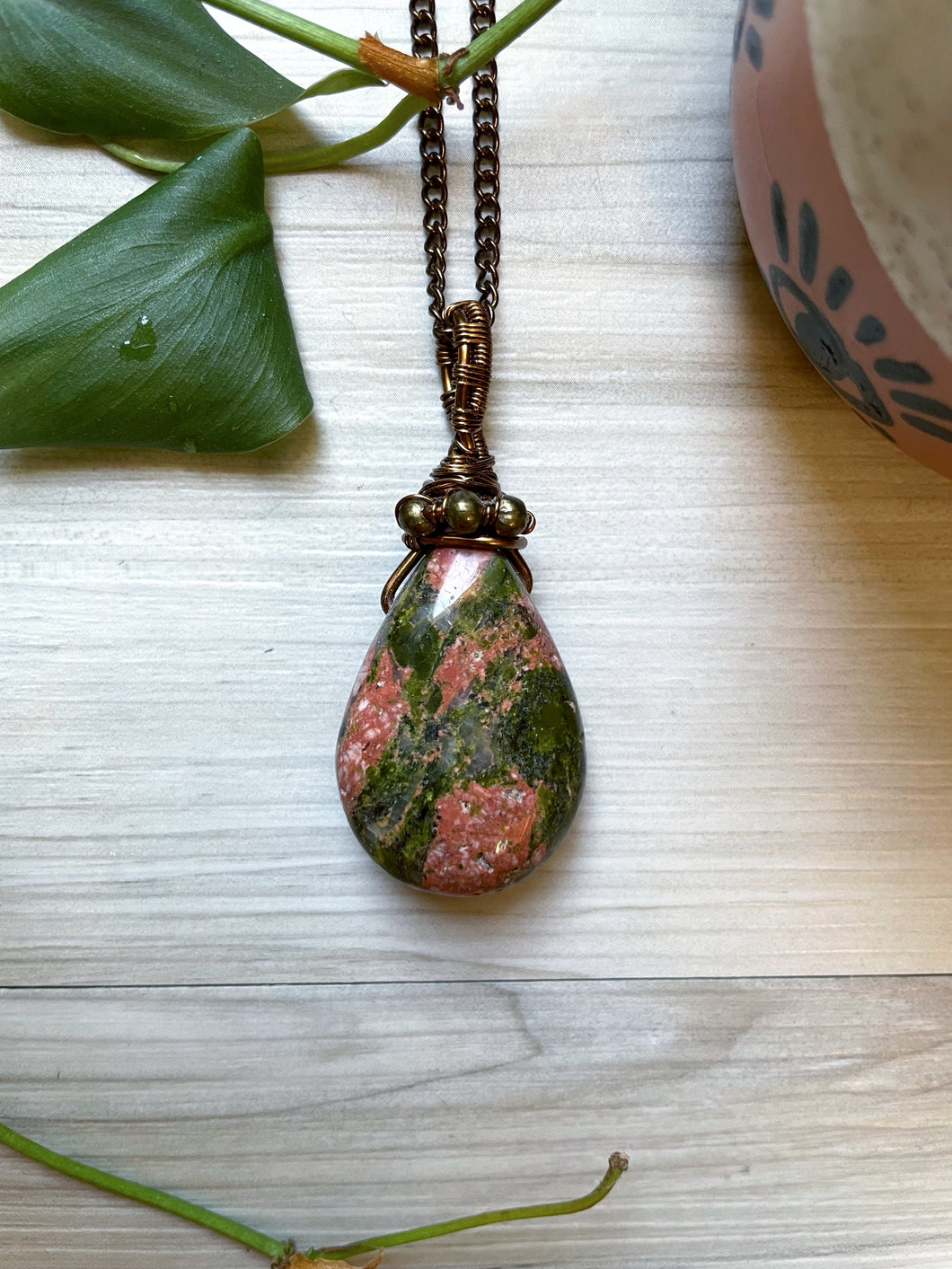 Unakite Necklace - Vision + Balance