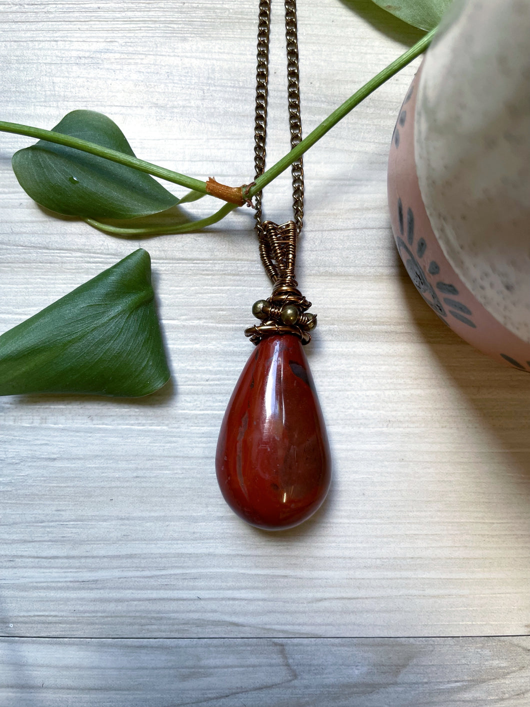 Red Jasper Necklace -