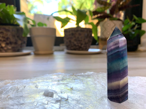 Rainbow Fluorite Tower 5 - Creativity + Focus
