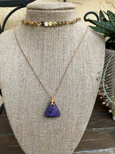 Charoite Layering Necklace - Courage + Bravery