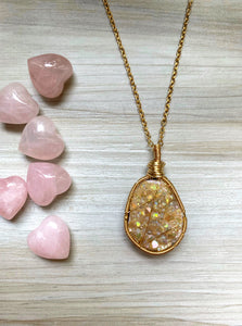 Angel Aura Citrine Necklace