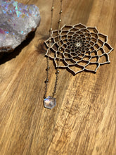 Load image into Gallery viewer, Faceted Moonstone Hexagon Necklace - New Beginnings + Inner Peace