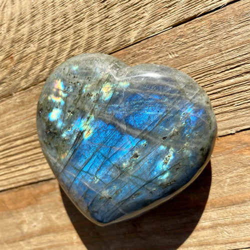 Labradorite Heart - Protection + Intuition