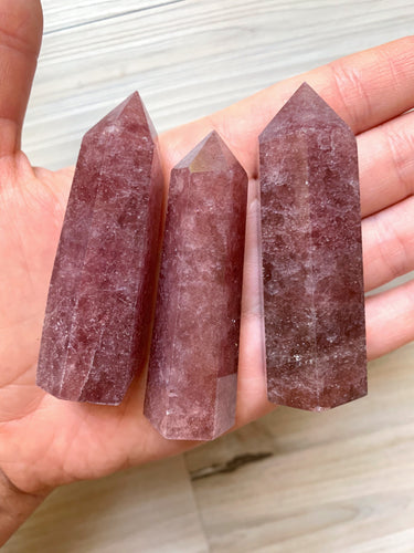 Strawberry Quartz Tower - Love + Healing