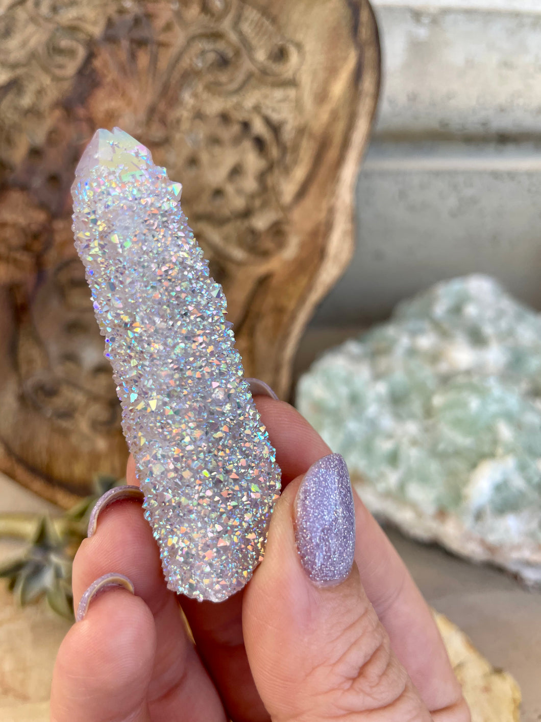 Angel Aura Spirit Quartz - Positive Energy + Divine Guidance