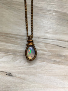 Opal Teardrop Necklace - Passion + Creativity