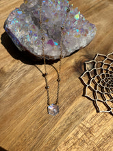 Load image into Gallery viewer, Faceted Moonstone Hexagon Necklace - New Beginnings + Inner Peace