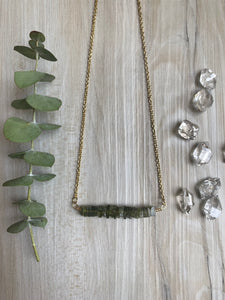 Peridot Horizon Necklace - Manifest + Abundance