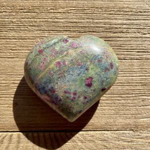 Ruby in Fuchsite - Happiness + Courage