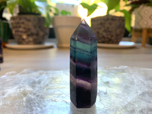 Rainbow Fluorite Tower 14 - Creativity + Focus