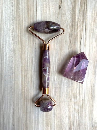 Amethyst Facial Massage Roller - Soothing + Calming